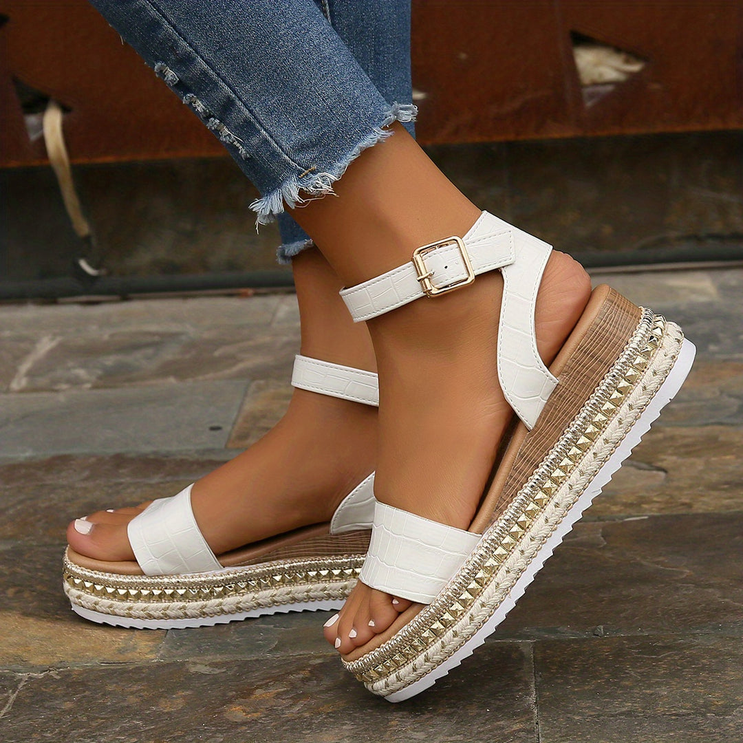 Milou - Platform sandals with wedge heel