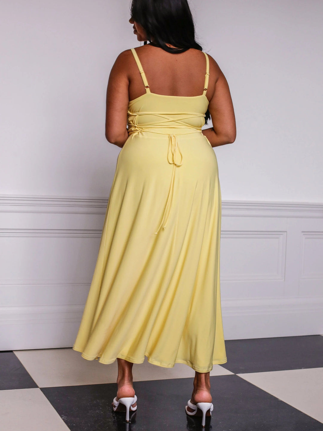 Tamara - Drape Maxi Dress with Built-in Bra