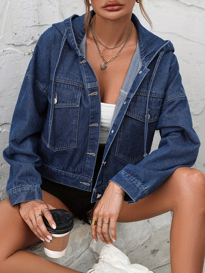 Chrissie - Hooded Denim Jacket