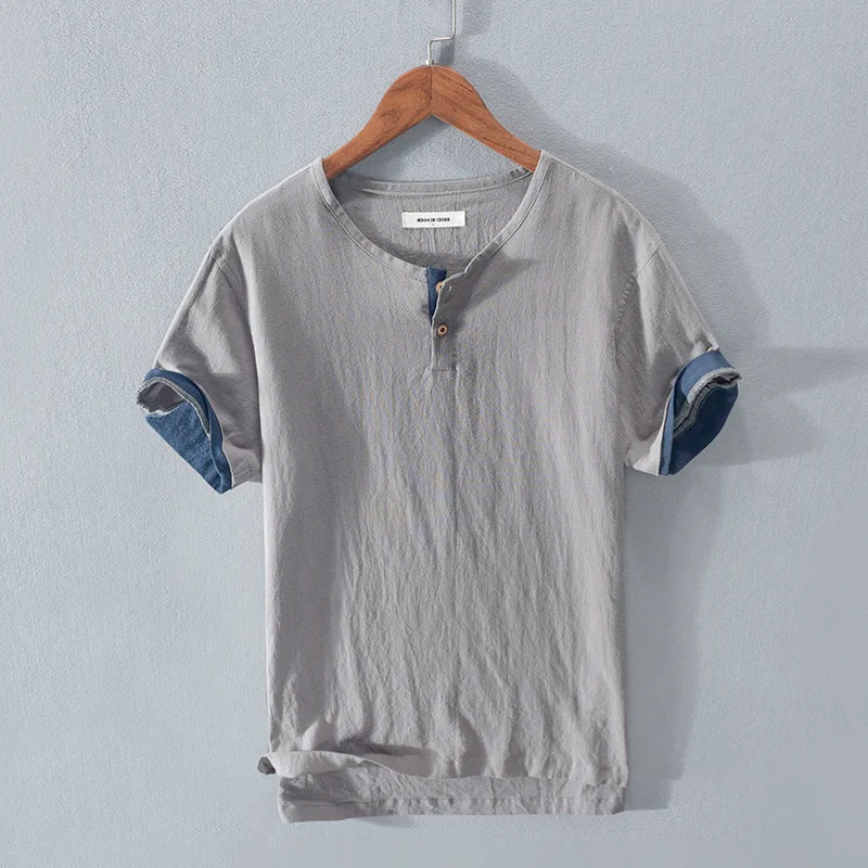 Orson - Cotton Linen Short Sleeve Shirt