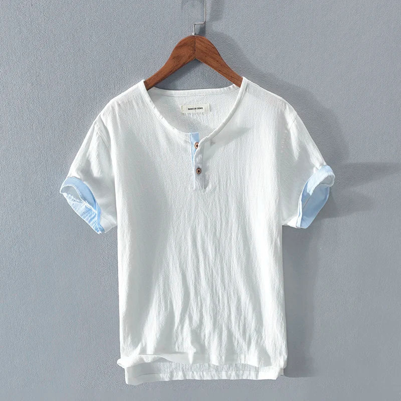 Orson - Cotton Linen Short Sleeve Shirt