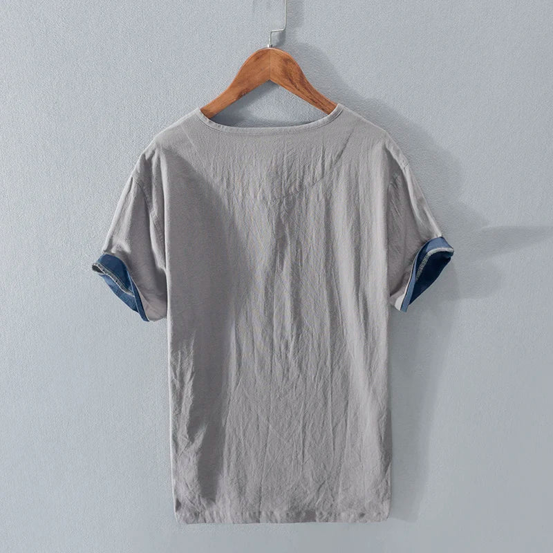 Orson - Cotton Linen Short Sleeve Shirt