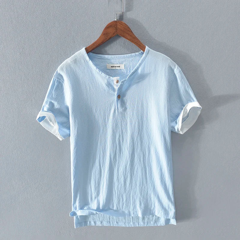 Orson - Cotton Linen Short Sleeve Shirt