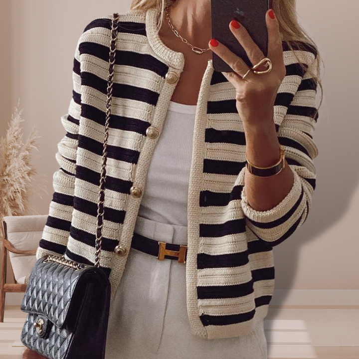 Laureen - Striped Cardigan