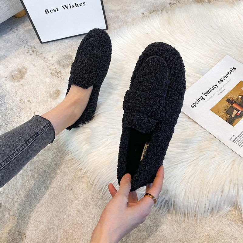 Odette - Warm Plush Loafers for Women