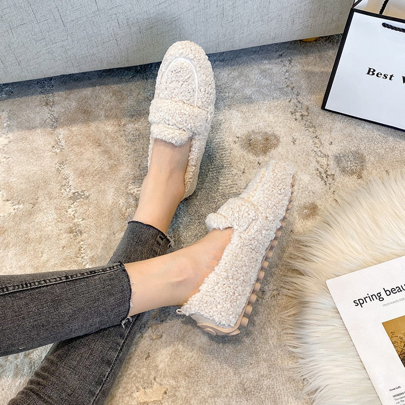 Odette - Warm Plush Loafers for Women