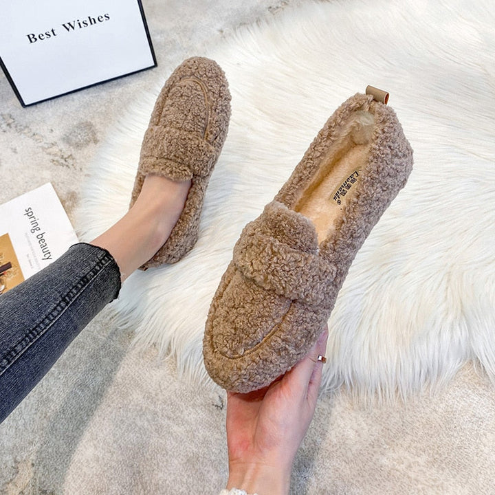 Odette - Warm Plush Loafers for Women