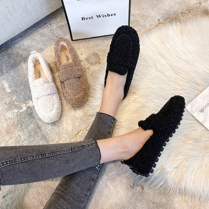 Odette - Warm Plush Loafers for Women