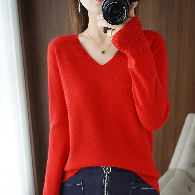 Melly - Cashmere V-neck sweater