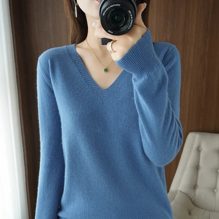 Melly - Cashmere V-neck sweater