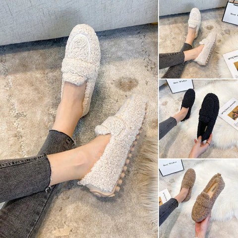 Odette - Warm Plush Loafers for Women