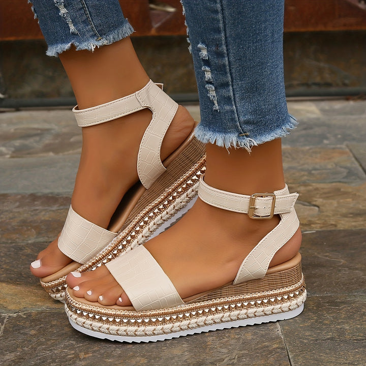 Milou - Platform sandals with wedge heel